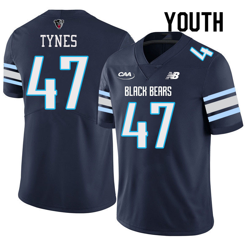 Youth #47 Jared Tynes Maine Black Bears College Football Jerseys Stitched Sale-Navy